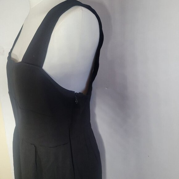Urban Outfitters Black Casual Workwear Side Zip Jumpsuit Size Large - Picture 4 of 6